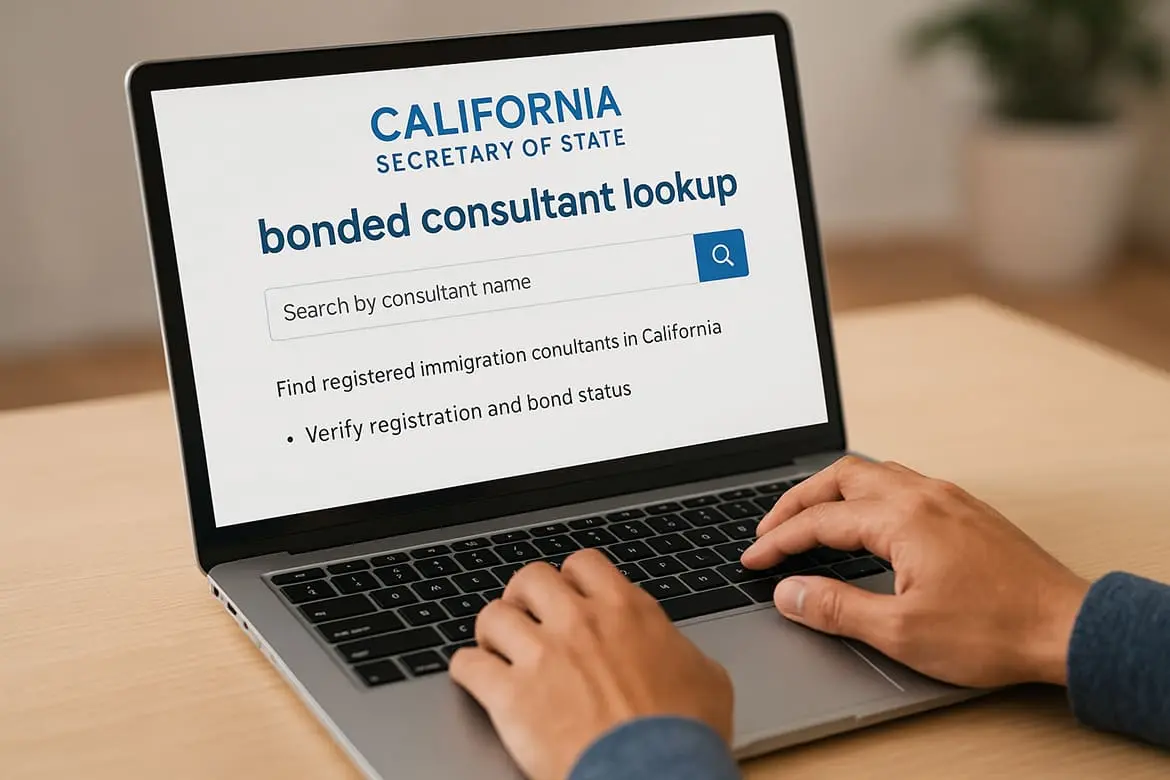 2. California Secretary of State bonded consultant lookup