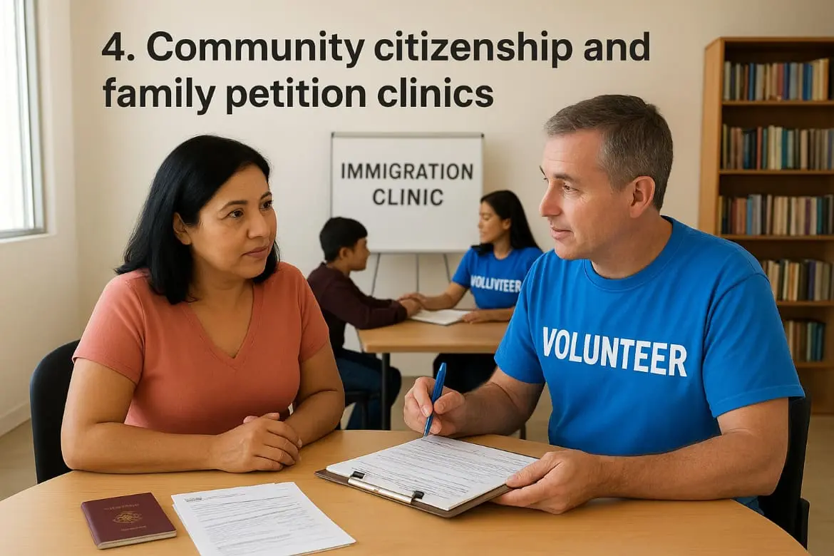 4. Community citizenship and family petition clinics