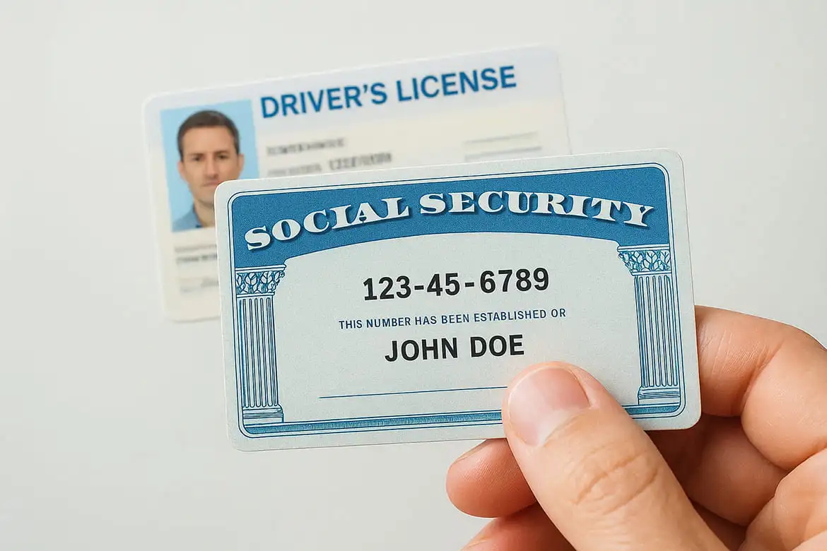 9. Unrestricted Social Security card