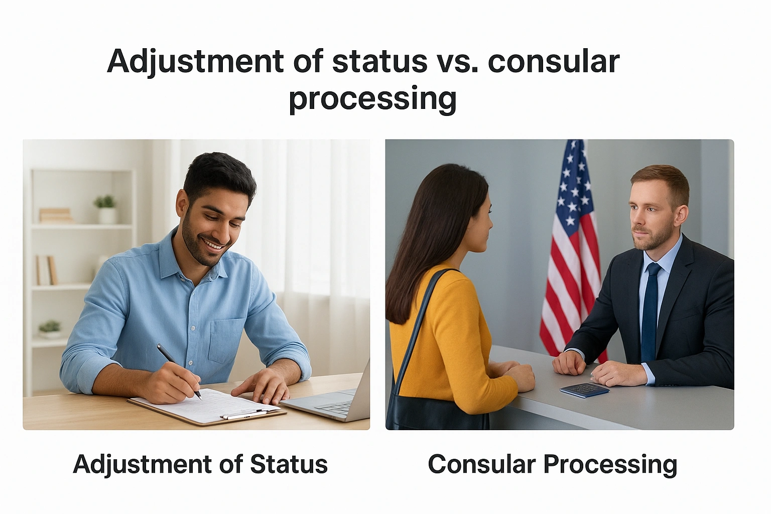 Adjustment of status vs. consular processing