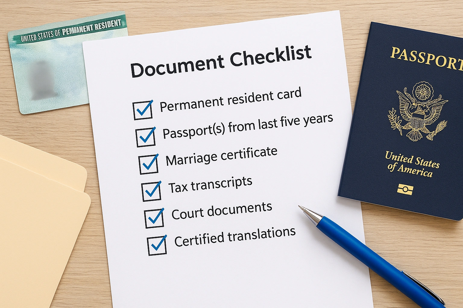 Build your document checklist