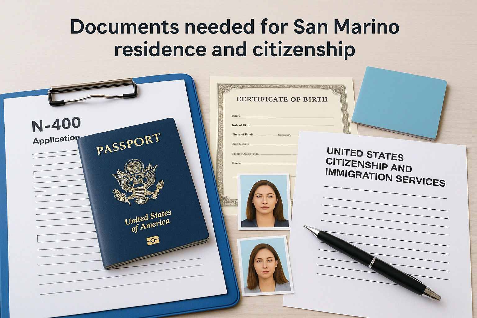 Documents needed for San Marino residence and citizenship