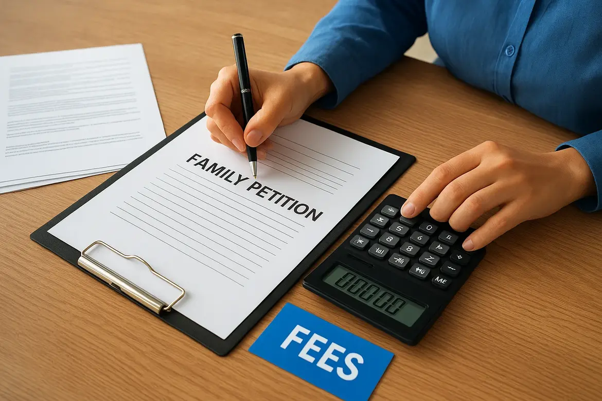 Fees for family petition form preparation