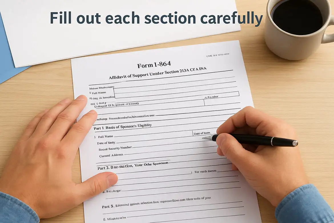Fill out each section carefully