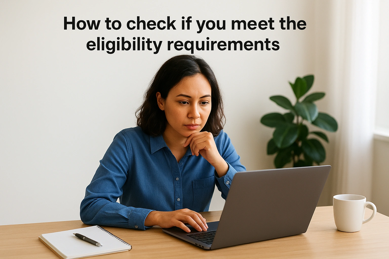 How to check if you meet the eligibility requirements