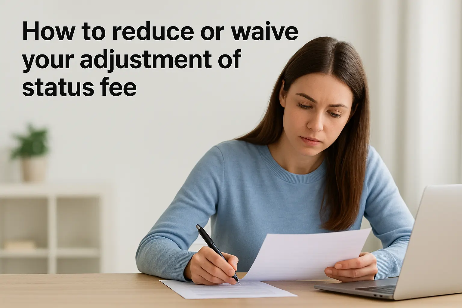 How to reduce or waive your adjustment of status fee