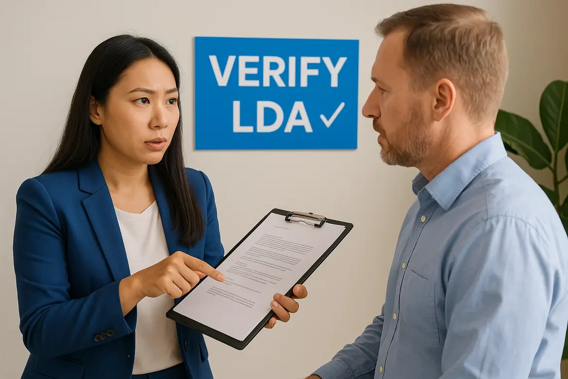 How to verify an LDA and avoid notario fraud