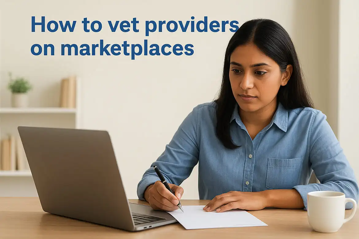 How to vet providers on marketplaces