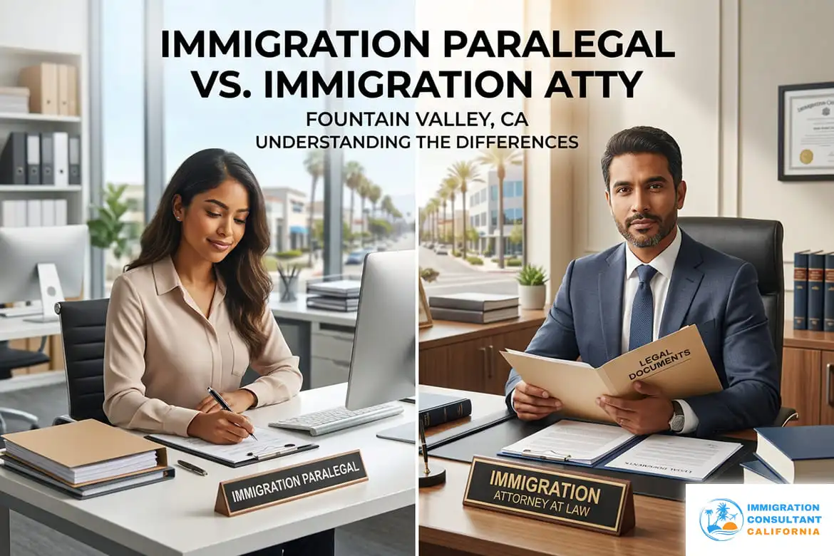 Immigration Paralegal Vs Immigration Attorney in Fountain Valley