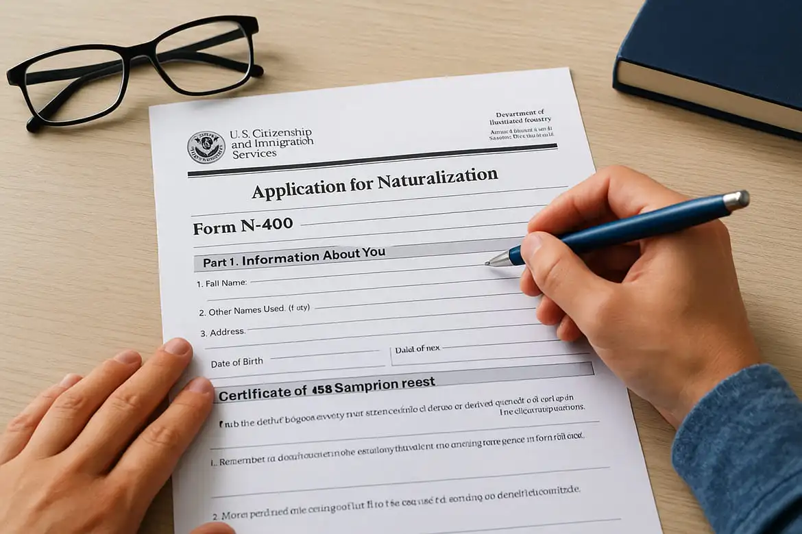 Naturalization main application form and purpose