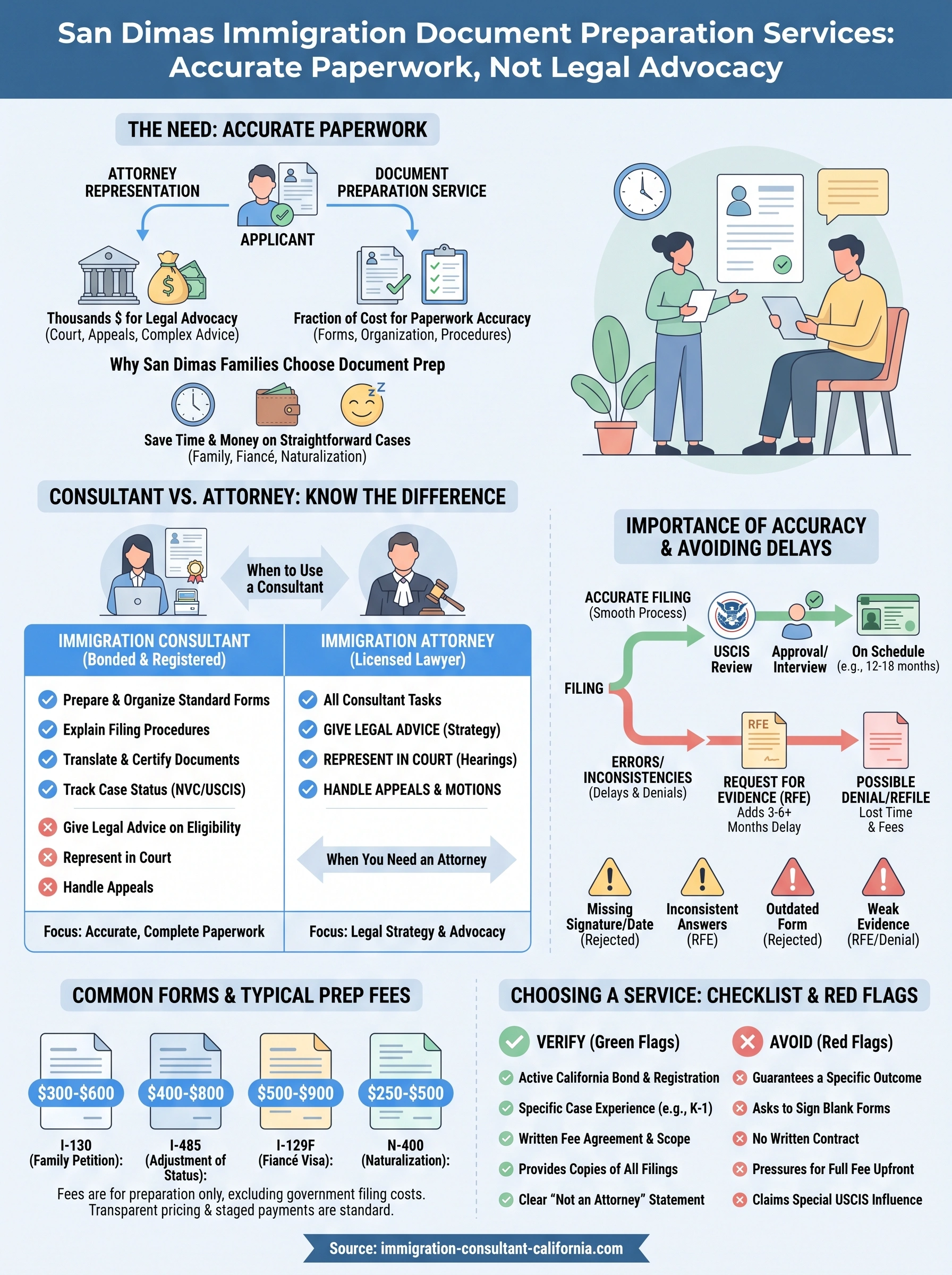 san dimas immigration document preparation services infographic