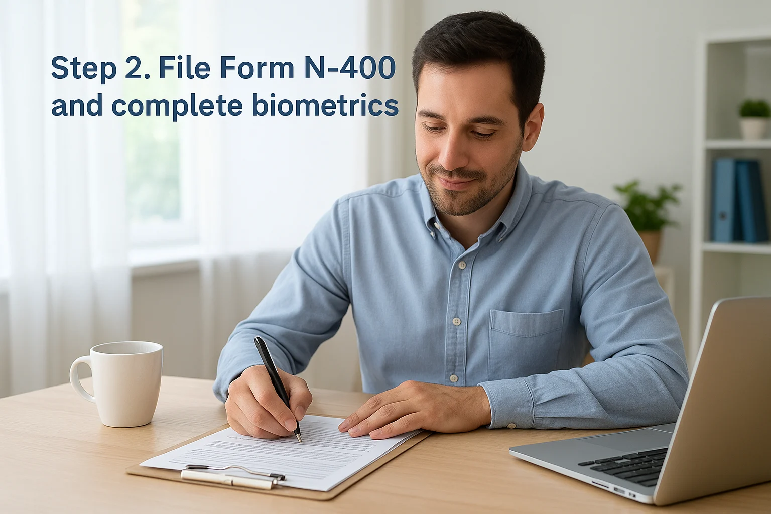 Step 2. File Form N-400 and complete biometrics