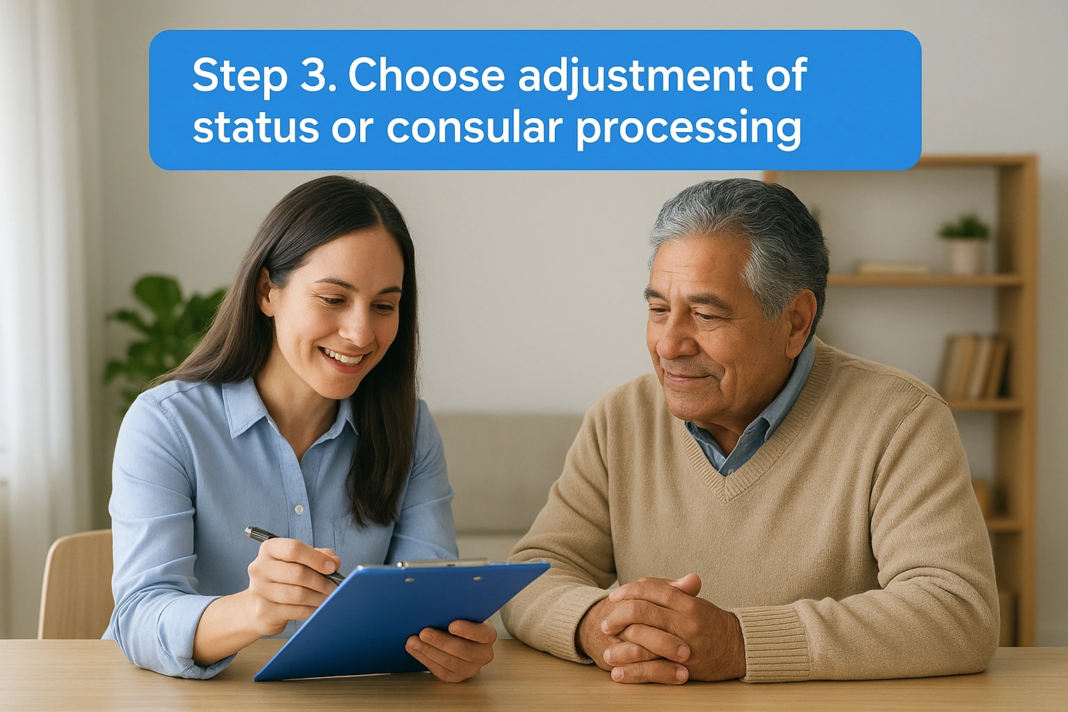 Step 3. Choose adjustment of status or consular processing