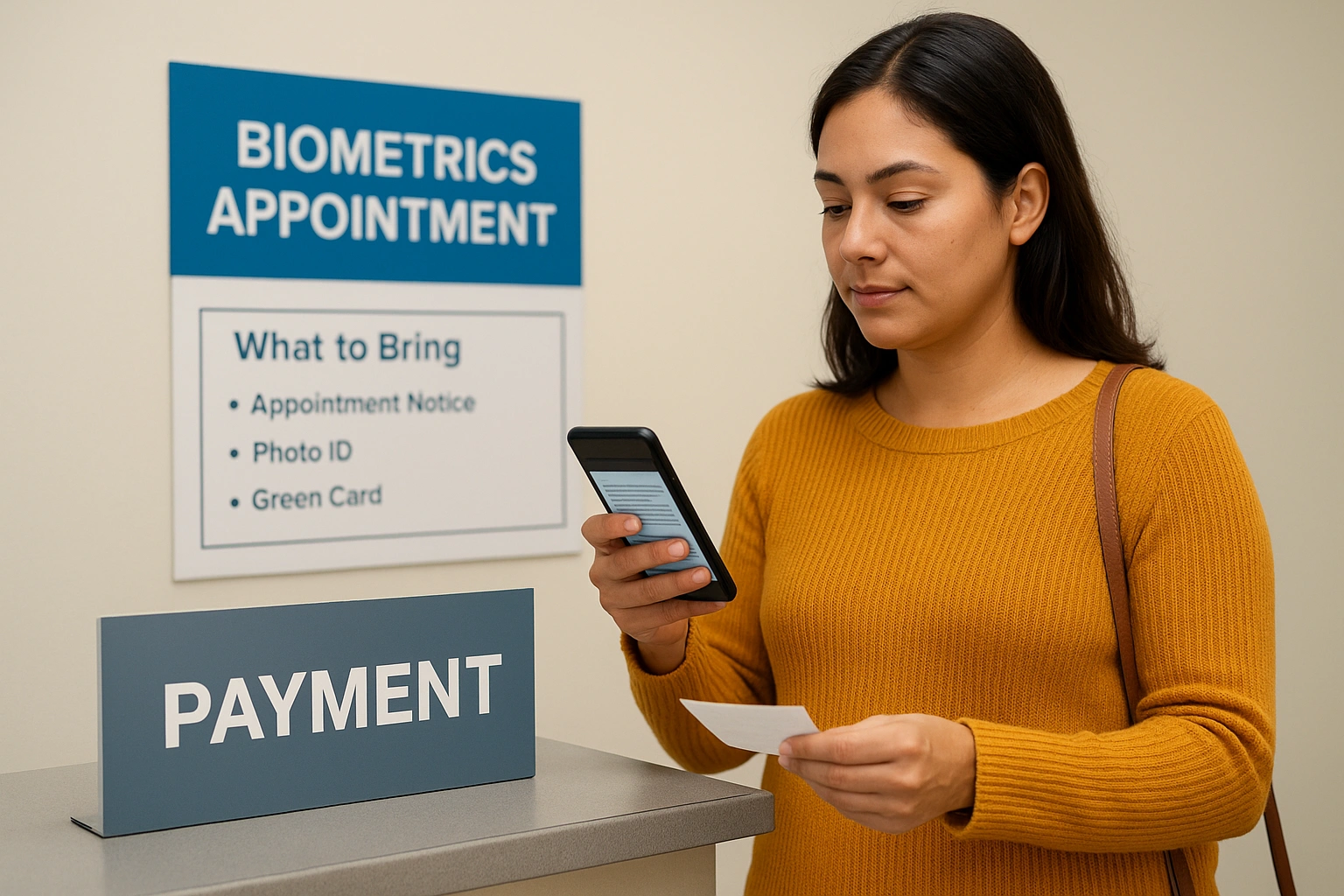 Step 4. Pay the fee and attend biometrics