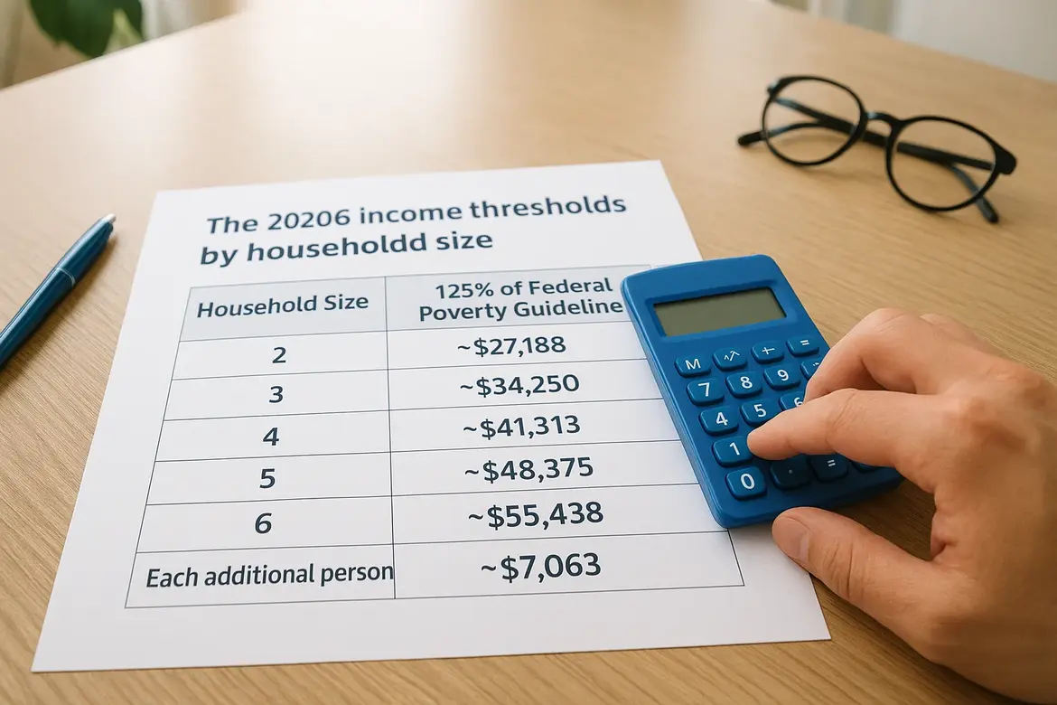 The 2026 income thresholds by household size