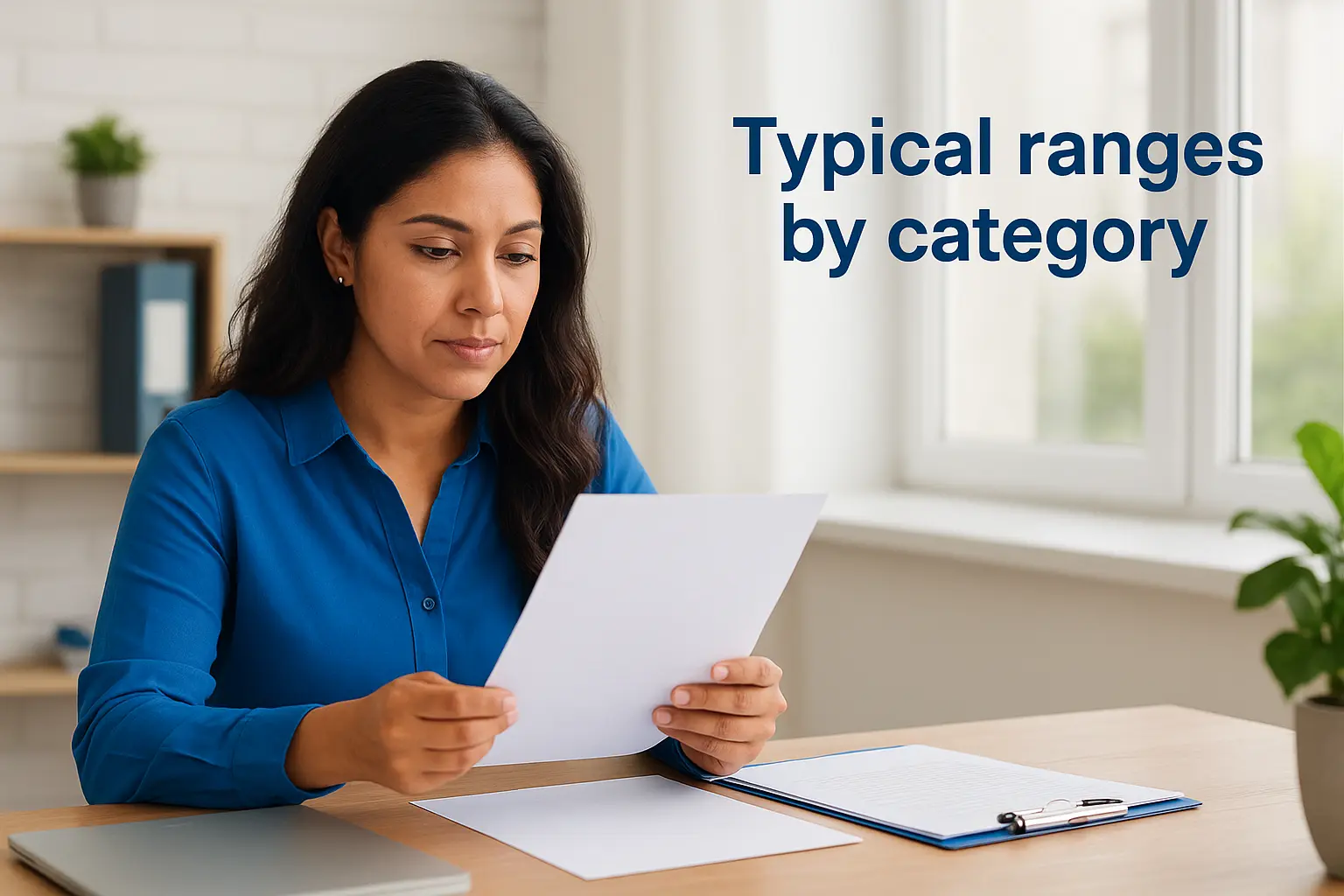 Typical ranges by category