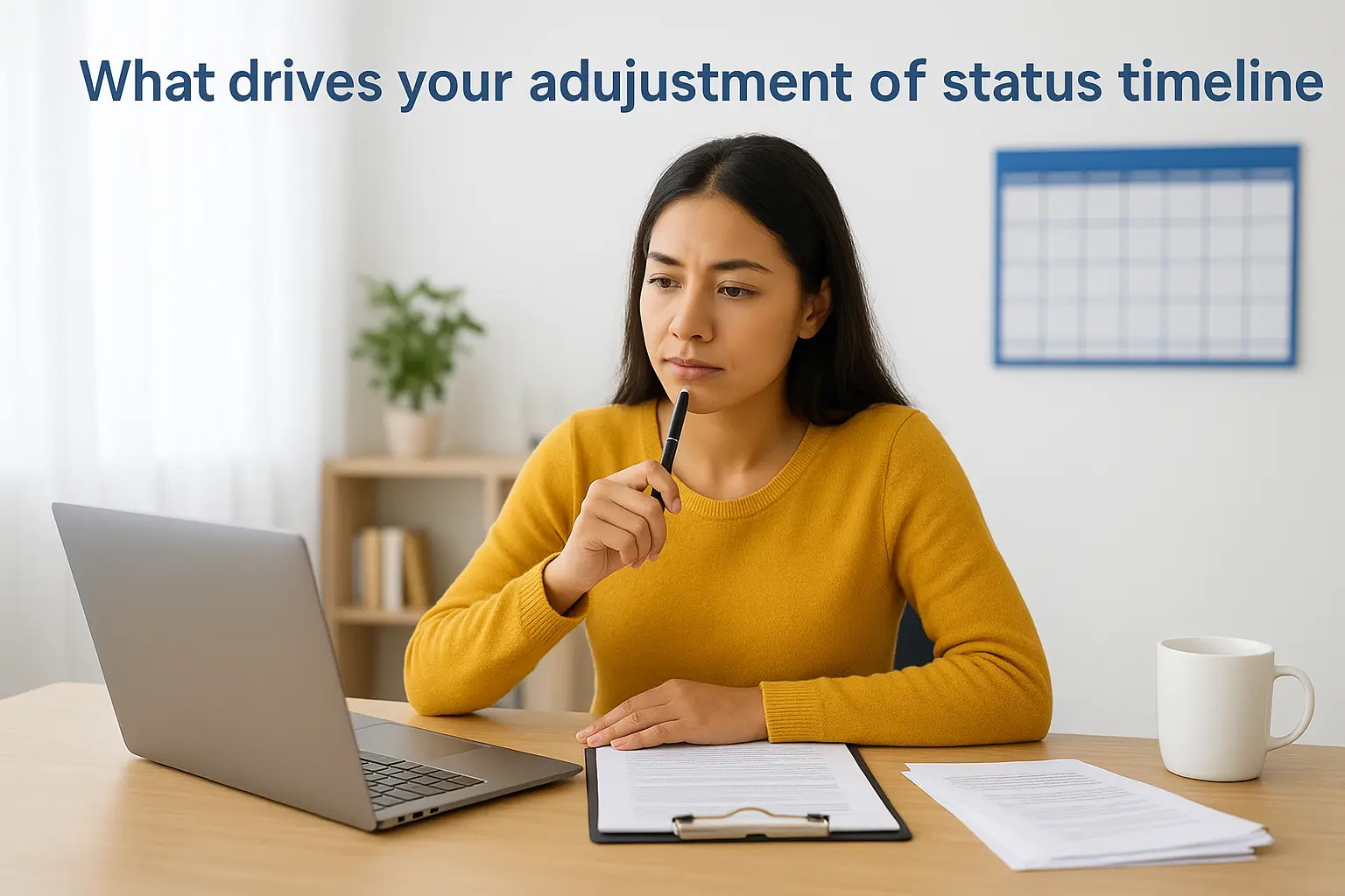 What drives your adjustment of status timeline