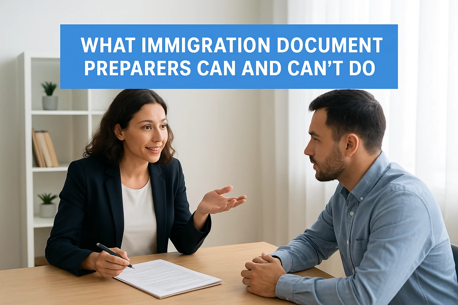 What immigration document preparers can and can't do