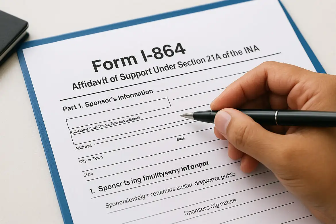 What is Form I-864 and when is it required