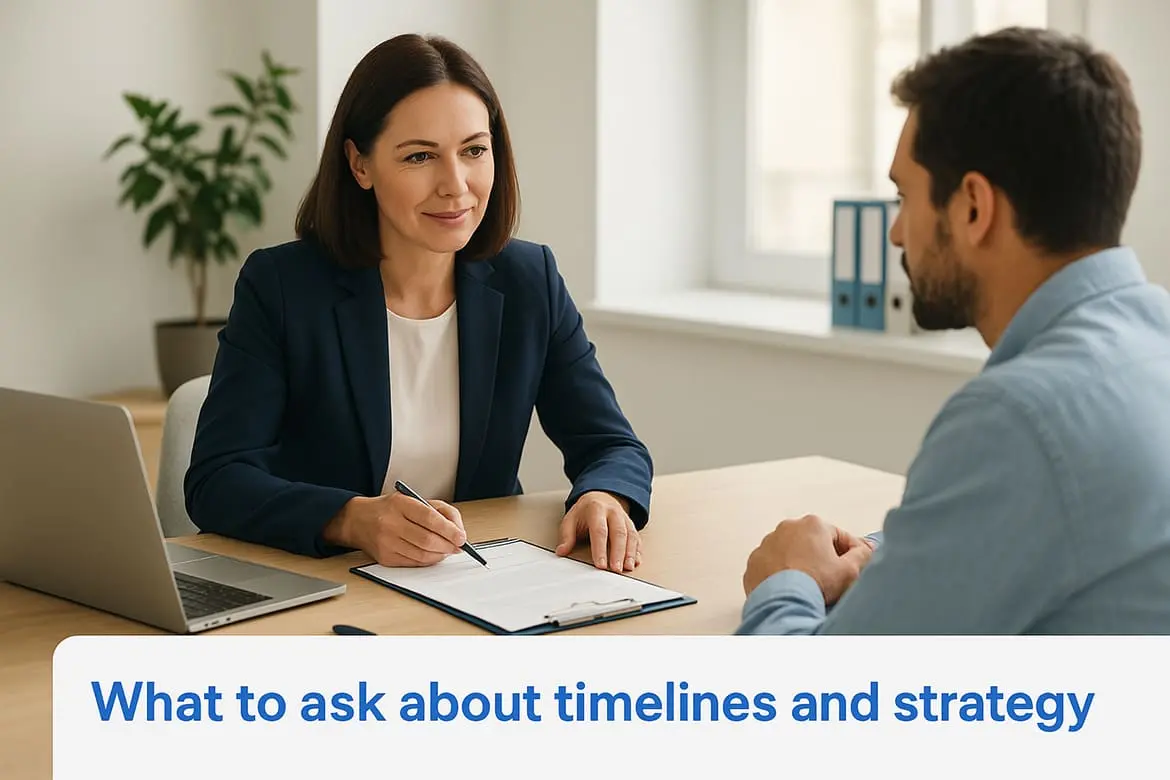 What to ask about timelines and strategy