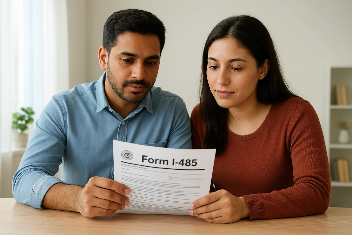 Who qualifies to file Form I-485 after marriage